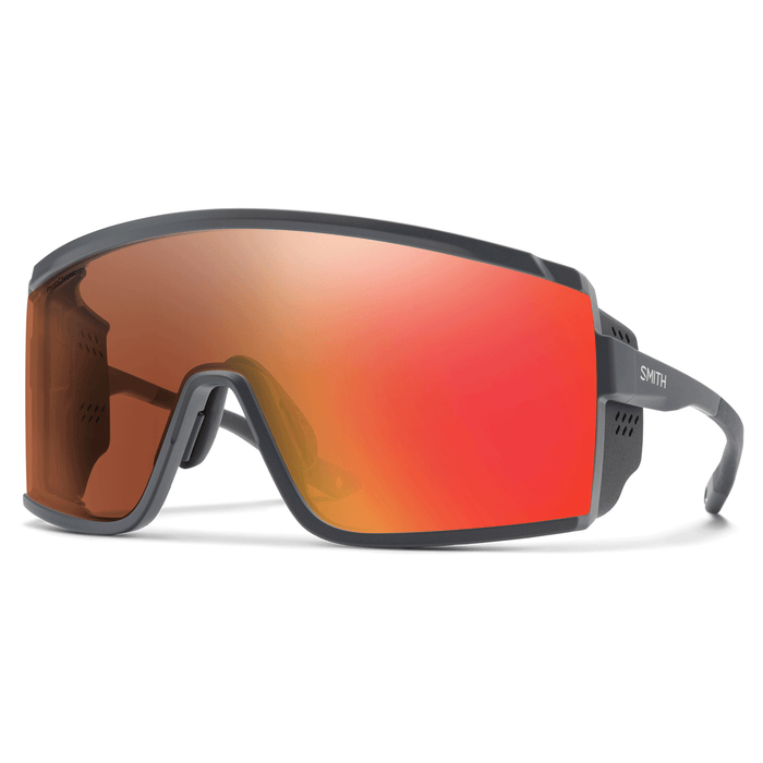 Smith Pursuit Sunglasses Matte Slate/ChromaPop Glacier Photochromic Copper Red Mirror + Clear - Comor - Go Play Outside