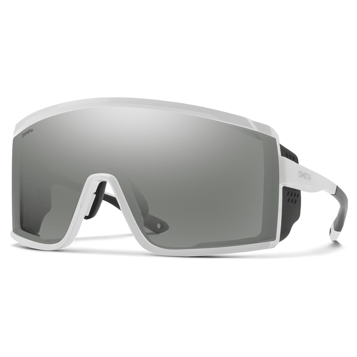 Smith Pursuit Sunglasses White/ChromaPop Platinum Mirror + Clear - Comor - Go Play Outside