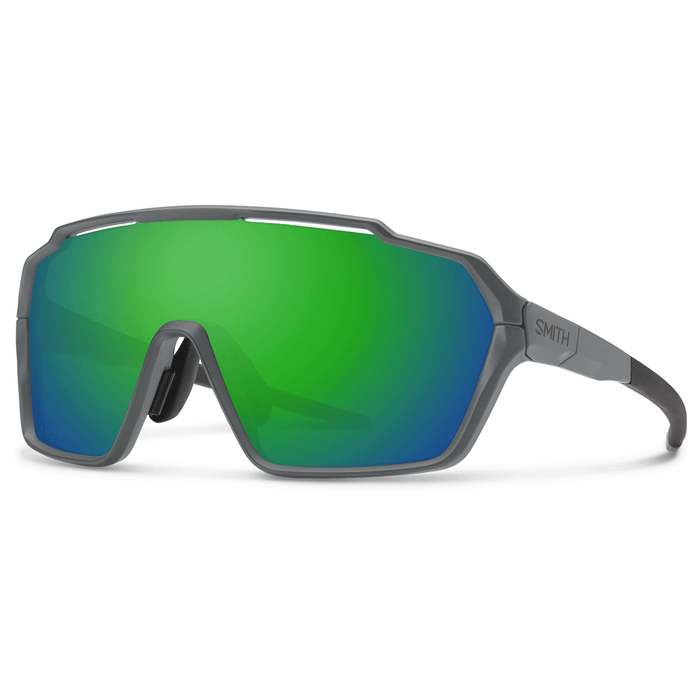 Smith Shift MAG Sunglasses Matte Cement/ChromaPop Green Mirror - Comor - Go Play Outside