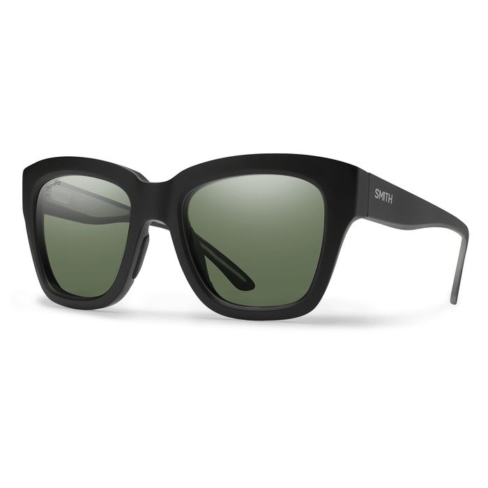 Smith Sway Sunglasses Matte Black/ChromaPop Polarized Gray Green - Comor - Go Play Outside