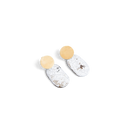 Smooth Oval Drop Earrings