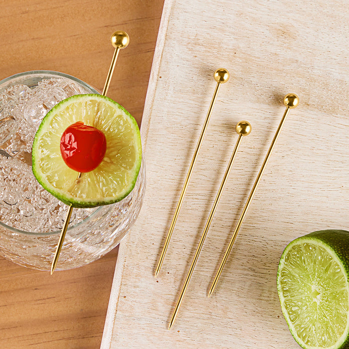 Stainless Steel Cocktail Picks, Set of 12