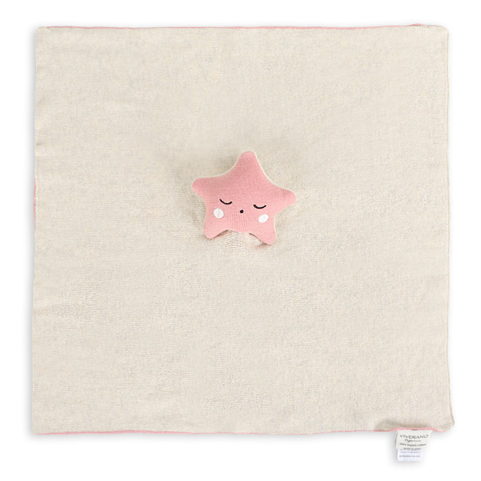 Star - Organic Baby Lovey Security Blanket Cuddle Cloth