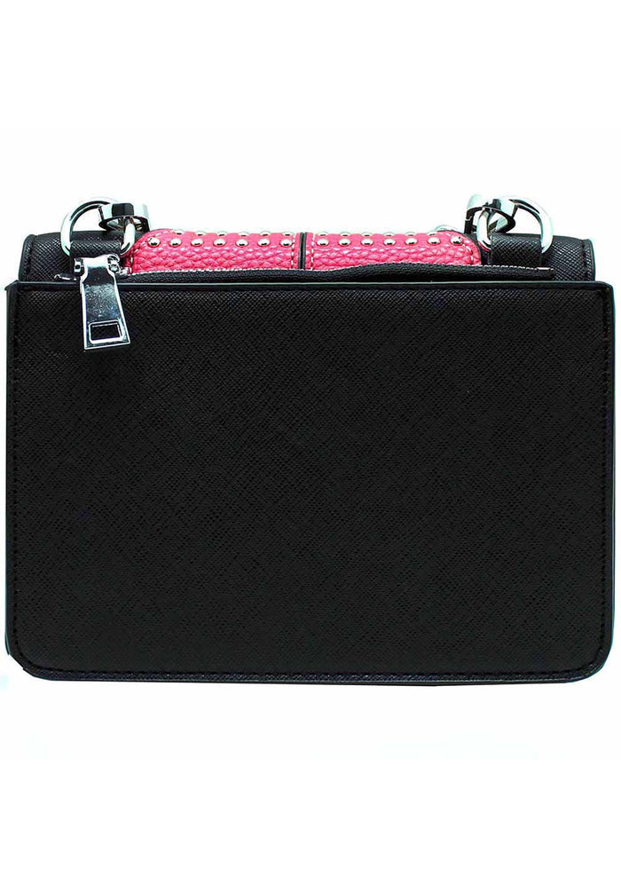 LASR Studded Owl Crossbody Bag — back view