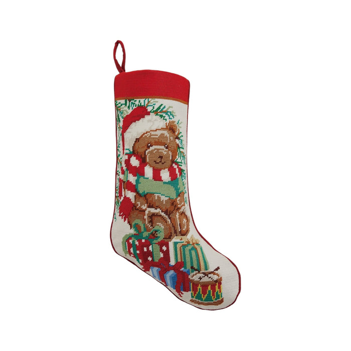 Teddy Bear NeedlePoint Stocking