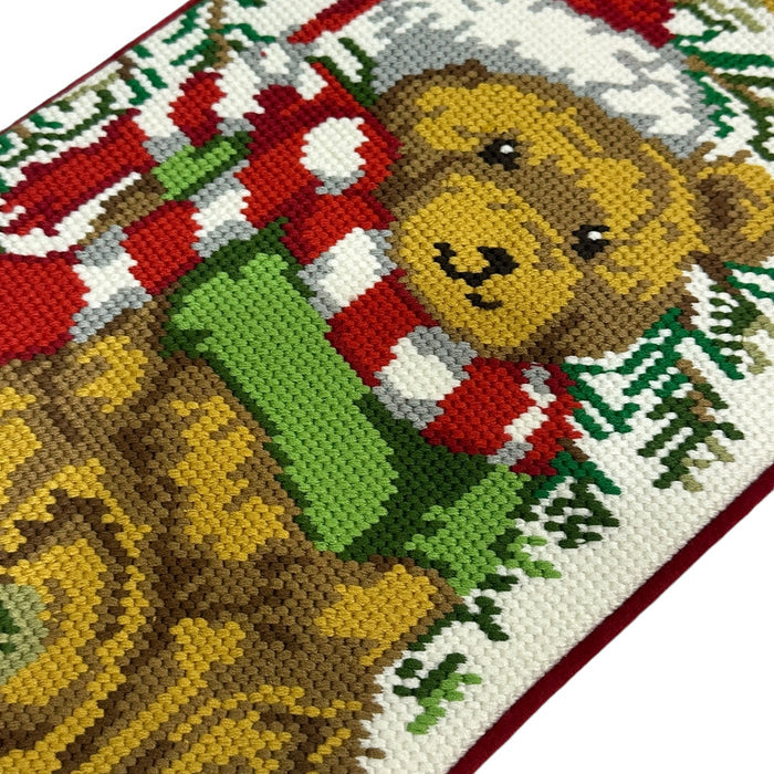 Teddy Bear NeedlePoint Stocking