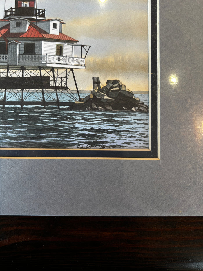 "Thomas Point" Print by D.L Christianson - Annapolis Maritime Antiques