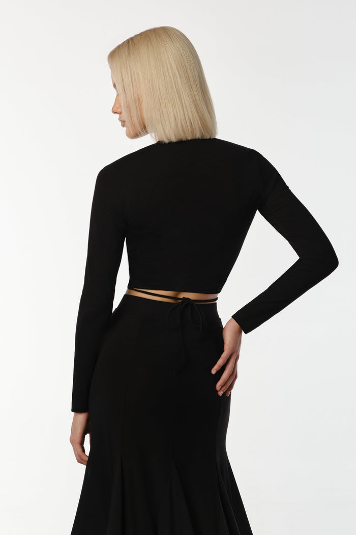 Top «Fiori» black