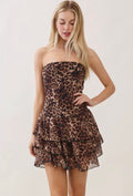 Tube Top Cheetah Dress