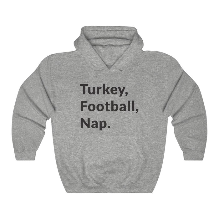 Turkey, Football, Nap Hooded Sweatshirt