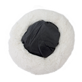 U&C Fur Bed (Petite) in white, back view