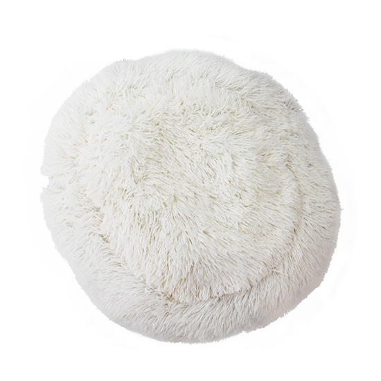 U&C Fur Bed (Petite) in white, front view