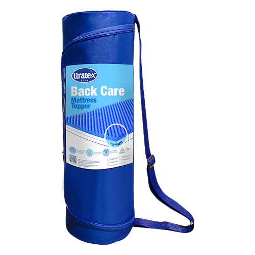 Uratex Back Care Mattress Topper Medium Firm, back view