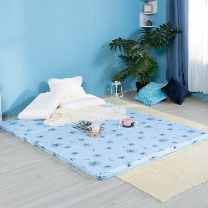 Uratex Fold-A-Mattress with Polycotton Cover, angled view