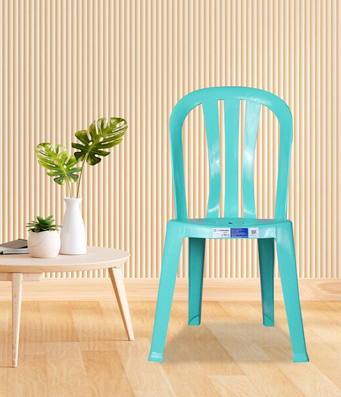 Uratex Monoblock 1001 Americana Chair in mint, front view