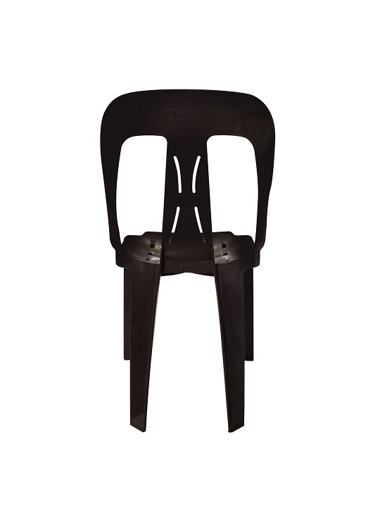 Uratex Monoblock Classic 101 Enviroblock Chair in brown, back view