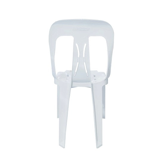 Uratex Monoblock Classic 101 Enviroblock Chair in white, back view