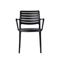 Uratex Monoblock Olympia Armchair in black, front view