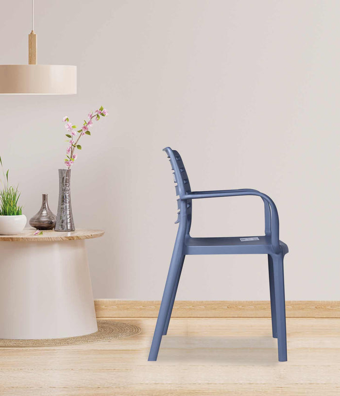 Uratex Monoblock Olympia Armchair in gray, right side view
