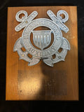 #U.S. Coast Guard Auxiliary Cast Metal Emblem Plaque Maritime Wall Display - Annapolis Maritime Antiques