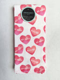 Valentine Hearts With Love Sayings 100% Cotton Kitchen Towels