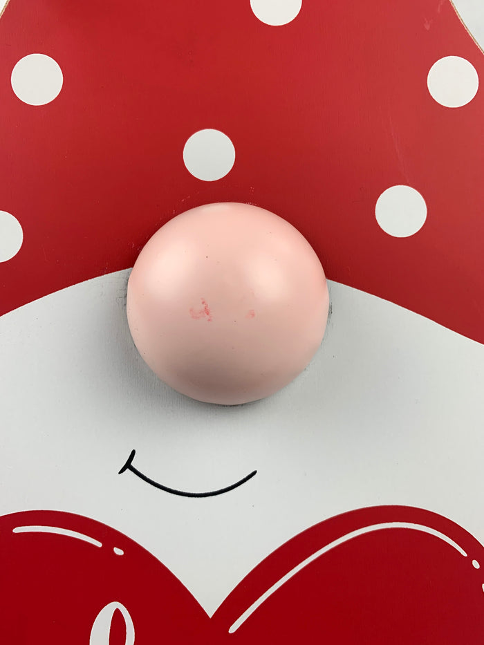 Valentine Stand or Hang Up Wooden Gnome Holding Heart Display