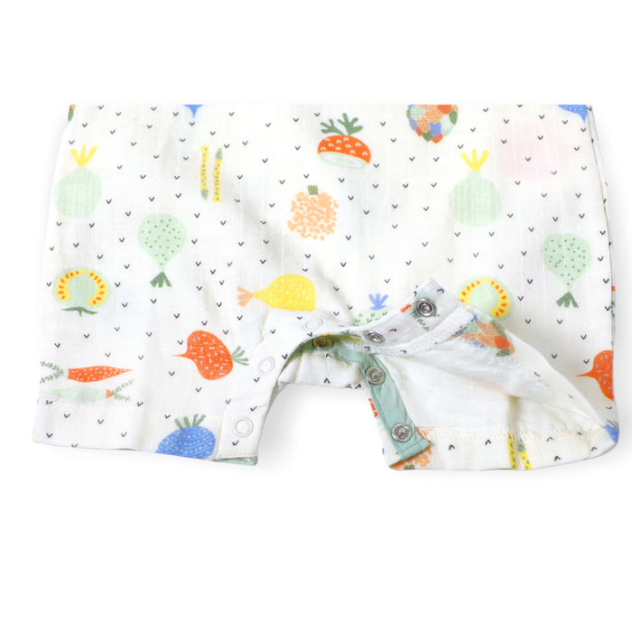 Organic Cotton Sleeveless Romper for Babies - Veggie Salad by Viverano