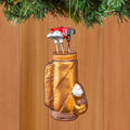 Vondels Glass Ornament, Golf Bag and Clubs