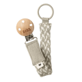 Weaved pacifier clip