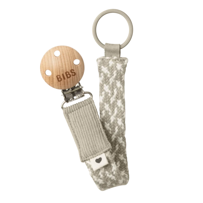 Weaved pacifier clip
