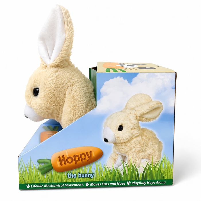 Westminster 111247 Hoppy The Bunny – Mechanical Plush Hopping Rabbit Toy