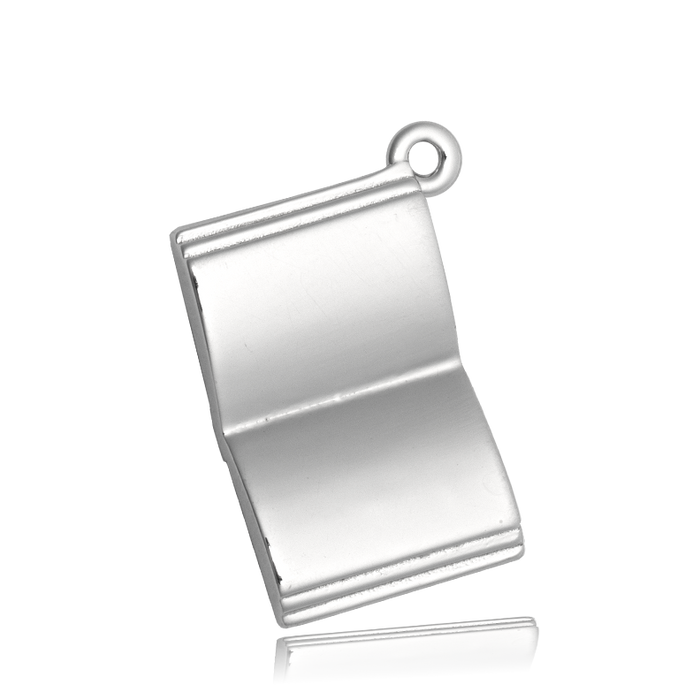 White Chalcedony Gemstone Bracelet with Your Story Sterling Silver Charm
