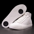 Fuego white high-top dance shoes