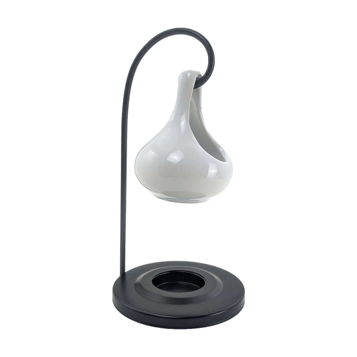 White Tear Drop Oil Warmer