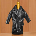 Wild Eye Designs Wine Parka Bottle Koozie, Leather Biker Jacket