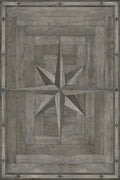 Lehigh Valley Furniture Flooring Vinyl Floorcloth Parquet Wood Moravian Star Bethlehem Star Inlaid Pet Friendly Kid Friendly Rug