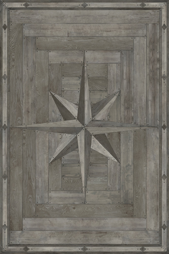 Lehigh Valley Furniture Flooring Vinyl Floorcloth Parquet Wood Moravian Star Bethlehem Star Inlaid Pet Friendly Kid Friendly Rug
