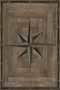 Lehigh Valley Furniture Flooring Vinyl Floorcloth Parquet Wood Moravian Star Bethlehem Star Inlaid Pet Friendly Kid Friendly Rug