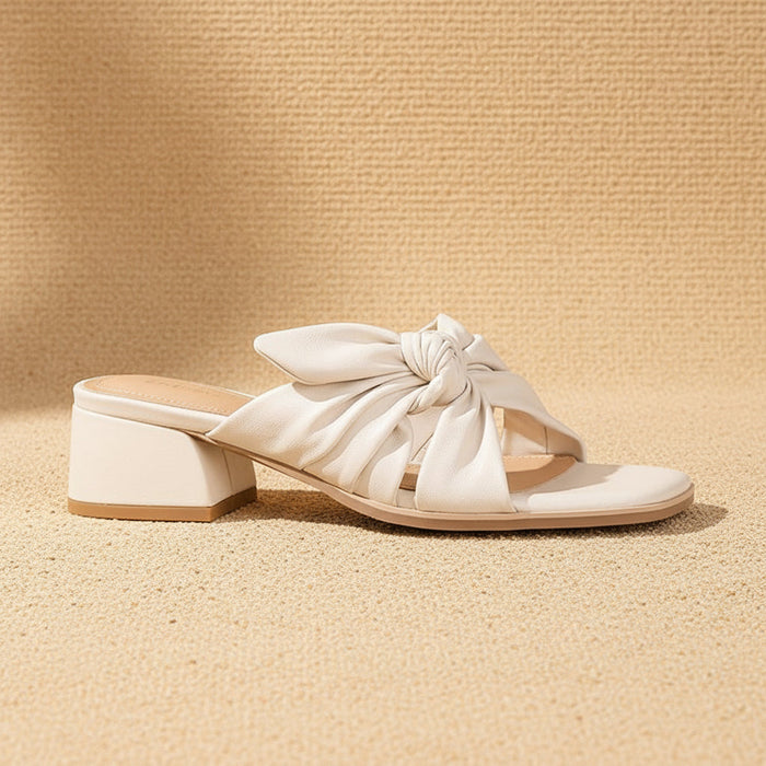 Women's Flat Strap Sandals – Indoor Outdoor Leather Patchwork