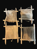 Wooden Netting Shuttles with Cord Set of 4 Fishing Net Maker Sailmaker Tools  Price - Annapolis Maritime Antiques