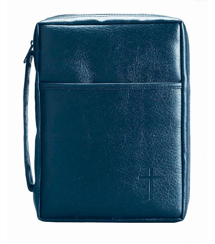 XL Blue Vinyl Bible Cover