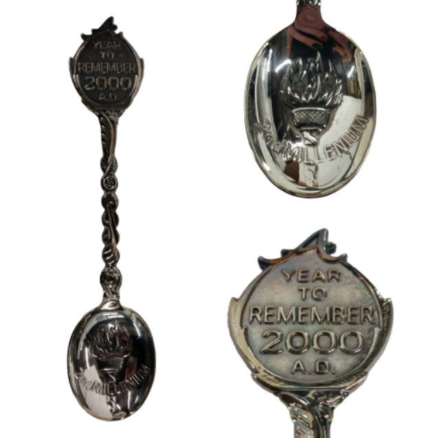 Year to Remember 2000 A.D. Collectible Souvenir Spoon - Wainfleet Trading Post