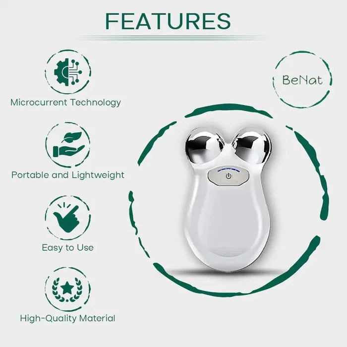 Mandotos International YouthBoost Microcurrent Facial Toner bottle, clear image showing the skincare product and branding.